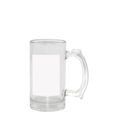 Picture of Beer Glass 16oz. - Clear+White Patch