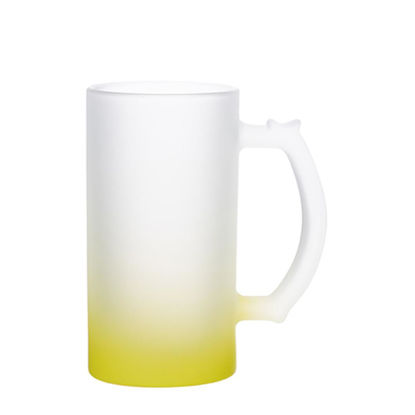 Picture of BEER GLASS (Frosted) YELLOW Gradient 16oz