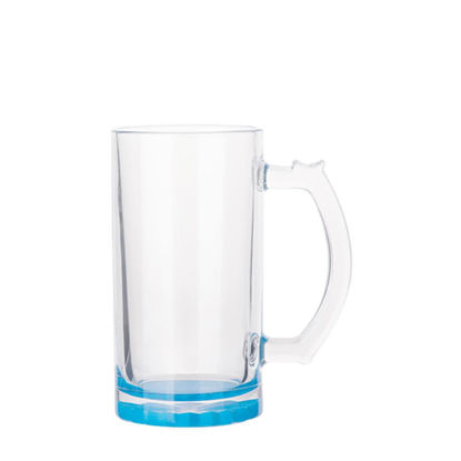 Picture of BEER GLASS (Clear) BLUE LIGHT bottom 16oz