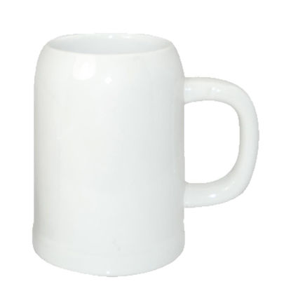 Picture of BEER MUG - WHITE/GLOSS -  1 L orca