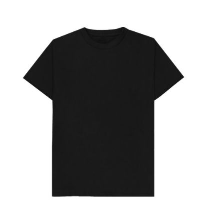 Εικόνα της Cotton T-Shirt (UNISEX Small) BLACK 150gr