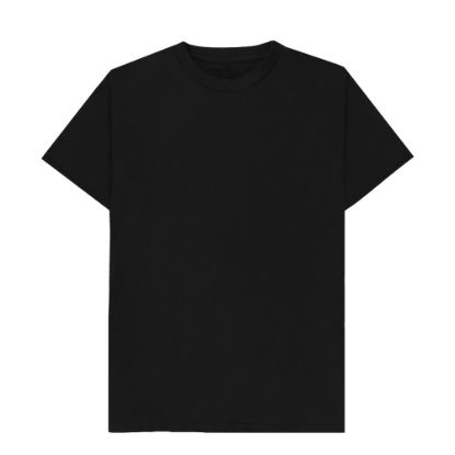 Picture of Cotton T-Shirt (UNISEX XLarge) BLACK 150gr