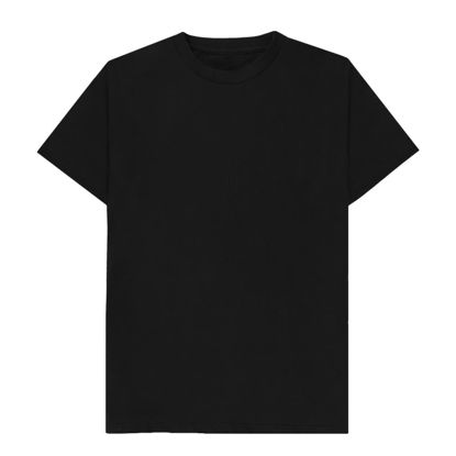 Picture of Cotton T-Shirt (UNISEX 2XLarge) BLACK 150gr