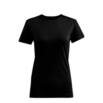 Picture of Cotton T-Shirt (WOMEN XSmall) BLACK 150gr