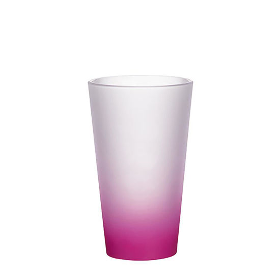 Picture of MUG GLASS -17oz LATTE (FROST) PURPLE Gradient