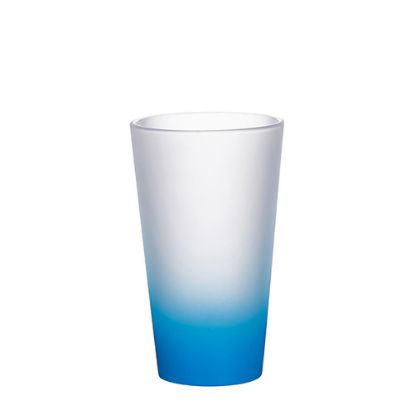 Picture of MUG GLASS -17oz LATTE (FROST) BLUE L.Gradient