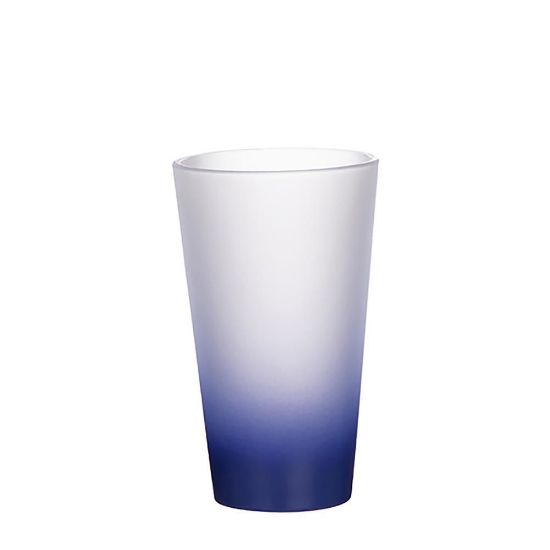 Picture of MUG GLASS -17oz LATTE (FROST) BLUE D.Gradient