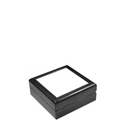 Picture of JEWELRY BOX - BLACK - 182x182x70mm