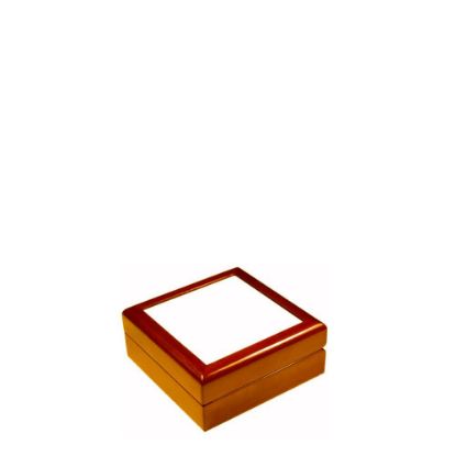 Picture of JEWELRY BOX - BROWN - 138x138x55mm