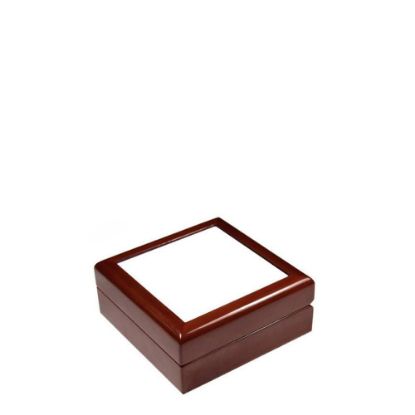 Picture of JEWELRY BOX - MAROON - 182x182x70mm