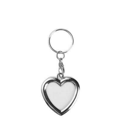 Picture of KEY-RING - METAL (FRAME 2 sided) HEART