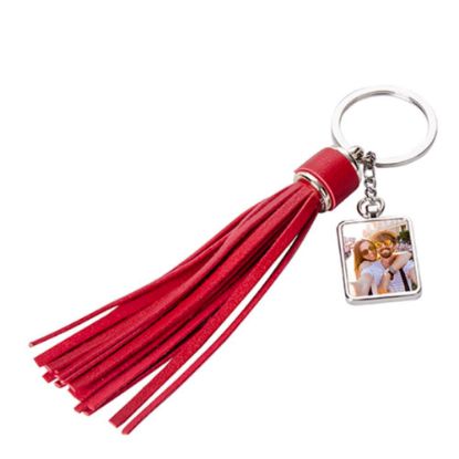 Picture of KEY-RING -Tassel (RED long) SQUARE