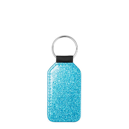 Picture of KEY-RING - Leather (GLITTER) BARREL blue