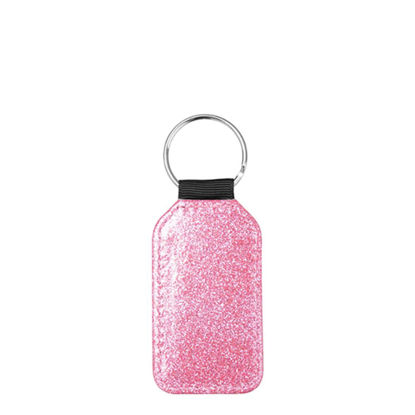 Picture of KEY-RING - Leather (GLITTER) BARREL pink