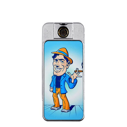 Picture of Lighter (USB) Silver 2sided