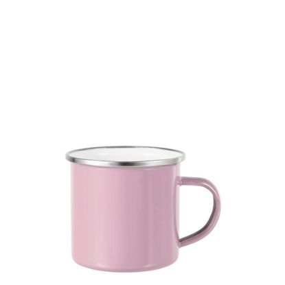 Picture of Enamel Mug  6oz. PINK with Silver Rim
