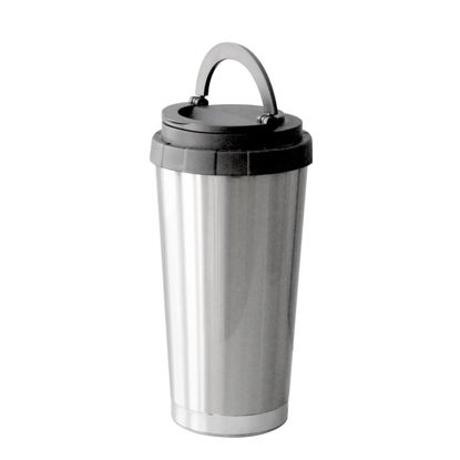 Picture of Portable Bottle 16oz. - SILVER silver bottom
