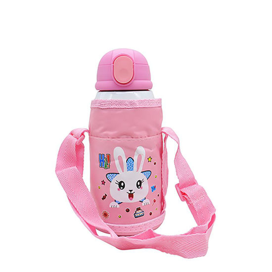 Picture of Kids Bottle (550ml) PINK 3Lids+Bag