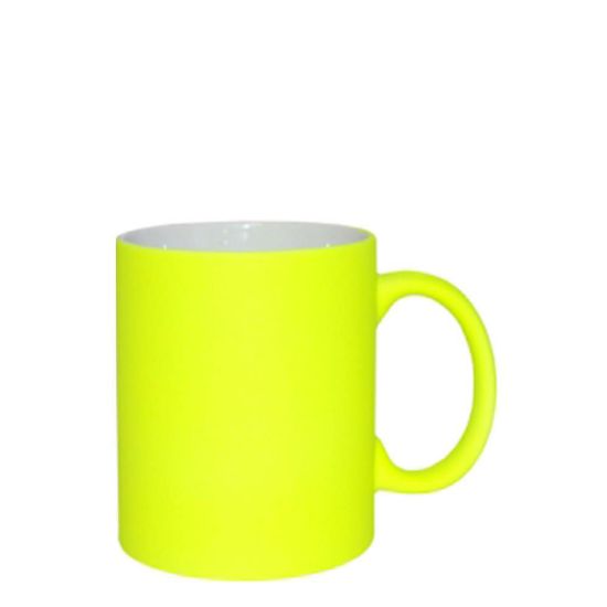 Picture of MUG 11oz - FLUO MATT - YELLOW LIGHT with box