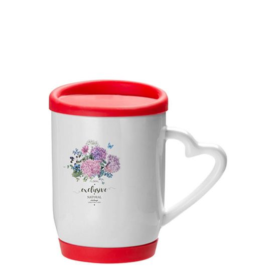 Picture of MUG 12oz (Silicon Lid & Base) RED