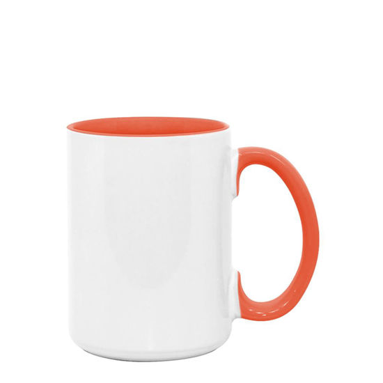 Picture of MUG 15oz -  INNER & HANDLE - ORANGE