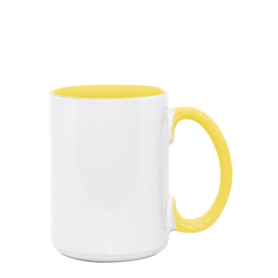 Picture of MUG 15oz -  INNER & HANDLE - YELLOW