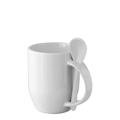 Picture of MUG 12oz INNER+HANDLE (SPOON) WHITE