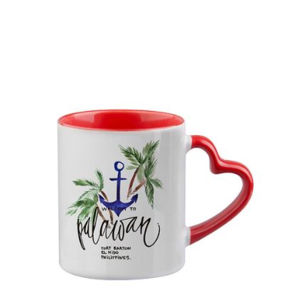 Picture of MUG 11oz. (Heart) Red handle