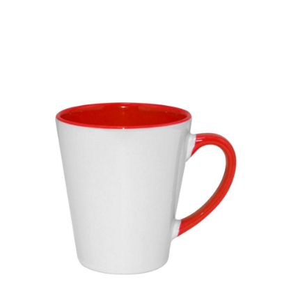 Picture of MUG 12oz - INNER & HANDLE/Latte - RED