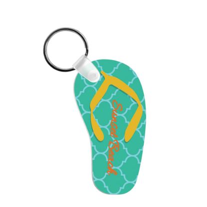 Picture of KEY-RINGS (Aluminum 2-sided) SEMI-GLOSS FLIP FLOP - 3.81x6.98