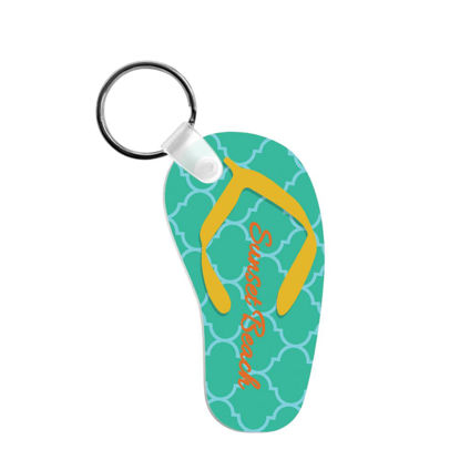 Picture of KEY-RINGS (Aluminum 2-sided) SEMI-GLOSS FLIP FLOP - 3.81x6.98