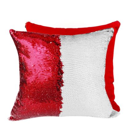 Picture of PILLOW - COVER Sequin (RED) 40x40cm