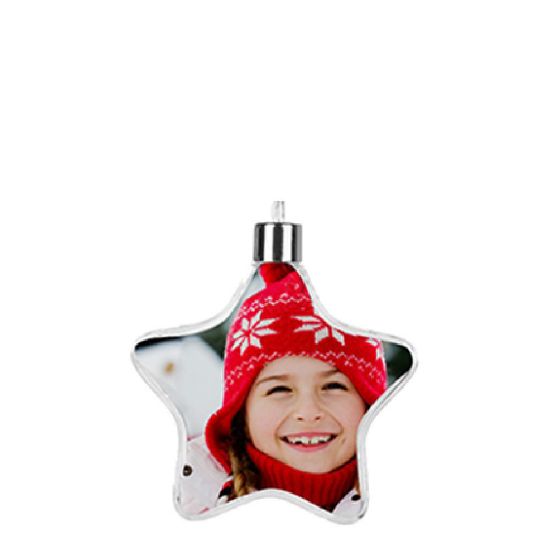 Picture of XMAS - ORNAMENT plastic Star (9x9.5cm)