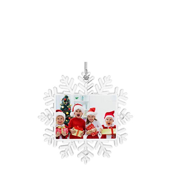 Picture of XMAS - ORNAMENT plastic Snowflake (14x14cm)