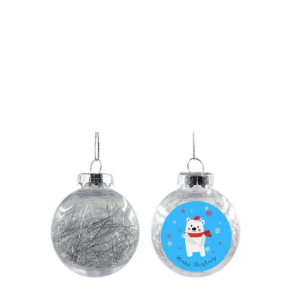 Picture of XMAS BALL - CLEAR/SILVER- Diam. 6cm