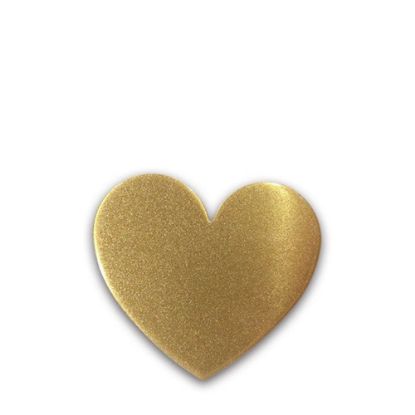 Picture of FRIDGE MAGNET -ALUM. (GOLD) HEART 6.2x5.5