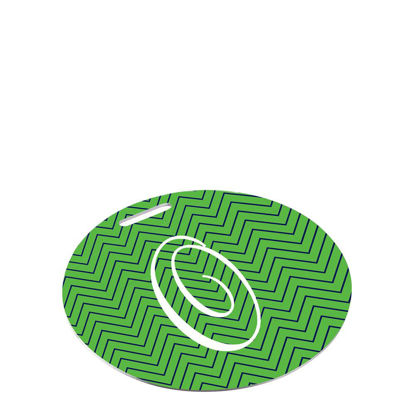 Picture of BAG TAG (Alum.2s) WH.SEMI-GLOSS (ROUND)