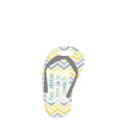 Picture of BAG TAG (Alum.2s) WH.SEMI-GLOSS (FLIP-FLOP)