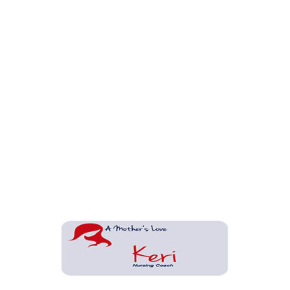 Picture of NAME BADGE (Plast.) WHITE GLOSS- 2.54x7.62