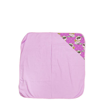 Εικόνα της Baby Towel  80x80cm (Hooded) PINK super-soft 100% cotton