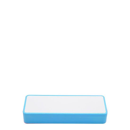 Picture of PLASTIC TIN - STATIONERY (2 Layers) blue