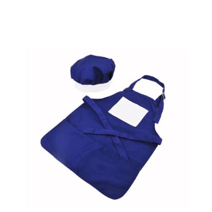 Picture of APRON (BLUE kids) with CHEF CAP - LARGE