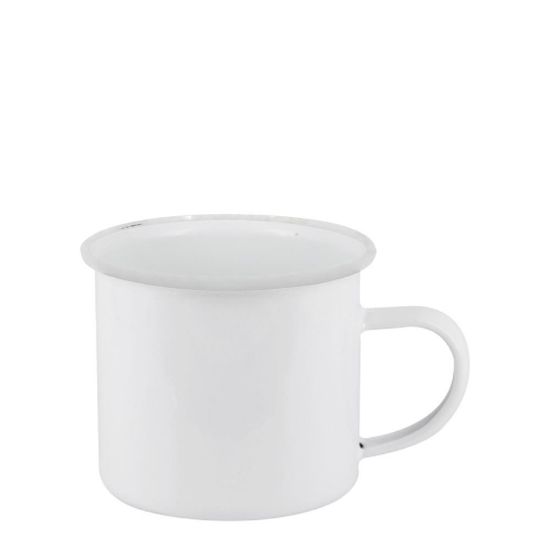 Picture of ENAMEL MUG 12oz WHITE + WHITE rim