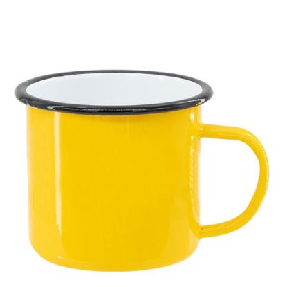 Picture of ENAMEL MUG 18oz YELLOW + BLACK rim