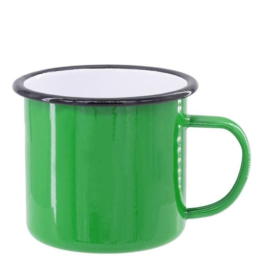 Picture of ENAMEL MUG 18oz GREEN + BLACK rim