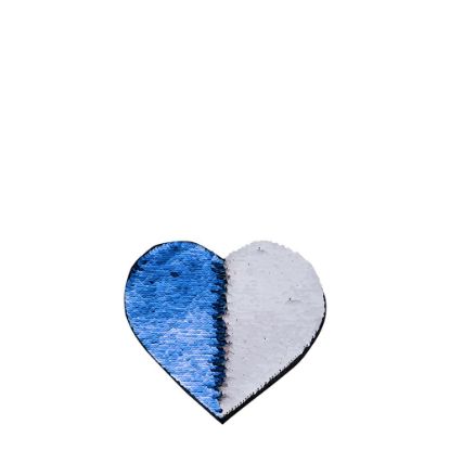 Εικόνα της HEART ADHESIVE sequin (BLUE DARK)10.5x12 cm