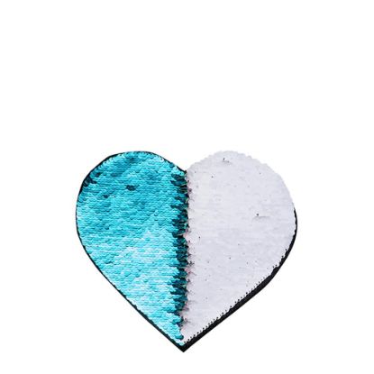 Εικόνα της HEART ADHESIVE sequin (BLUE light)19x22cm