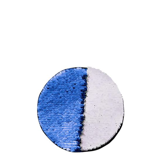 Picture of ROUND ADHESIVE sequin (BLUE dark) D.19cm