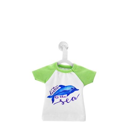 Εικόνα της Polyester T-Shirt (MINI Green - Collar & Sleeve) with Hanger