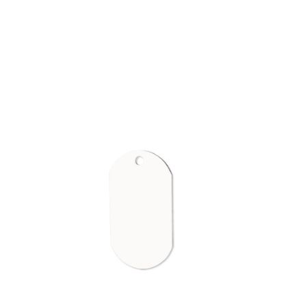 Picture of ID TAG - (ALUMINUM) WHITE GLOSS 2-sided